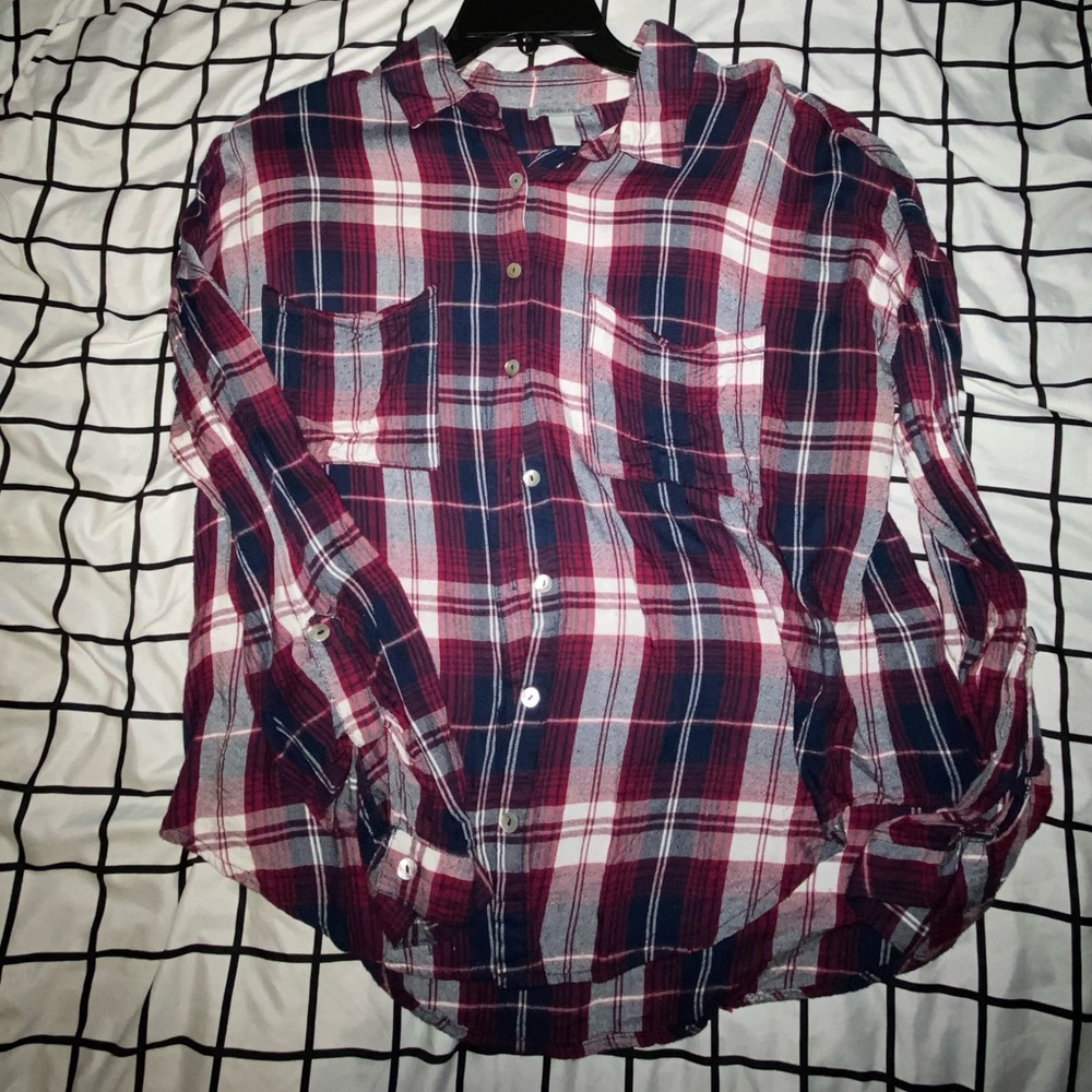 Plaid button up